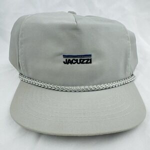 Vintage 90s Jacuzzi Pool Spa Gray Rope Snapback Hat Capital